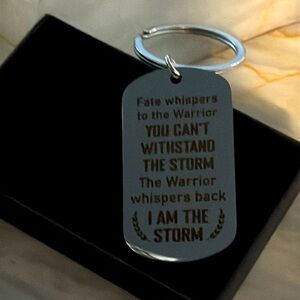 Motivational Key Chain- I Am the Storm. New in Box.